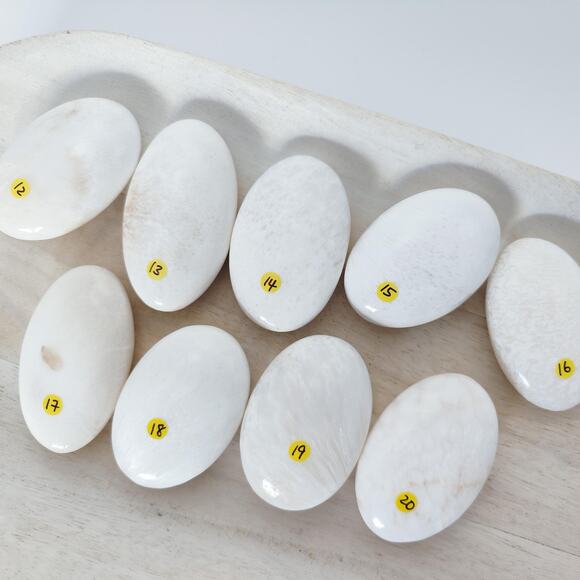 YOU PICK Scolecite Palm Stone Healing Crystals - Picture 7 of 10